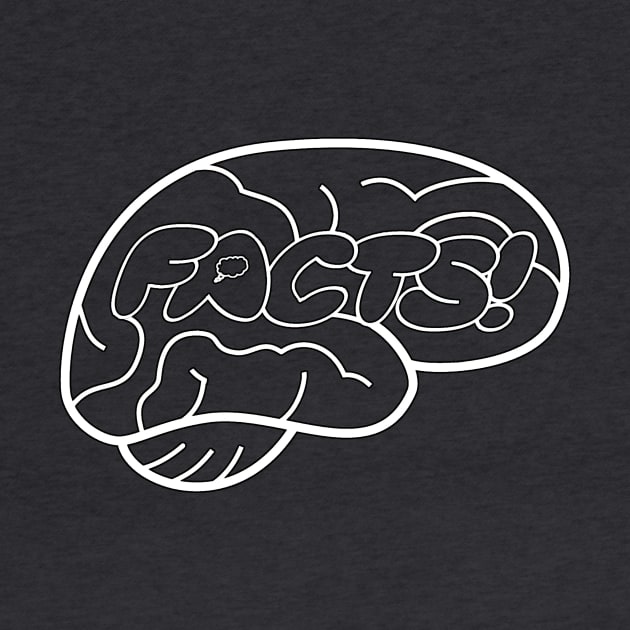 Your Brain On Facts logo (white lines) by Your Brain On Facts